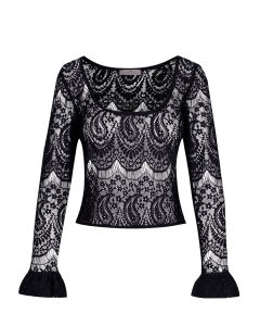 BLUZKA VINCE BLACK FRILL
