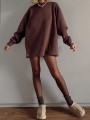 bluza oversize oversizowa brązowa sunday