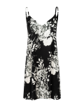SUKIENKA LILY  MANILA BLACK/WHITE FLORAL