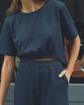 BLUZKA WISKOZOWA RACHEL GRANATOWA