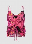 TOP SATIN MANILA CORAL FLORAL