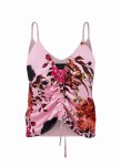 TOP SATIN MANILA PINK FLORAL