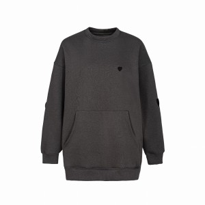 BLUZA OVERSIZE SZARA LOVE ME