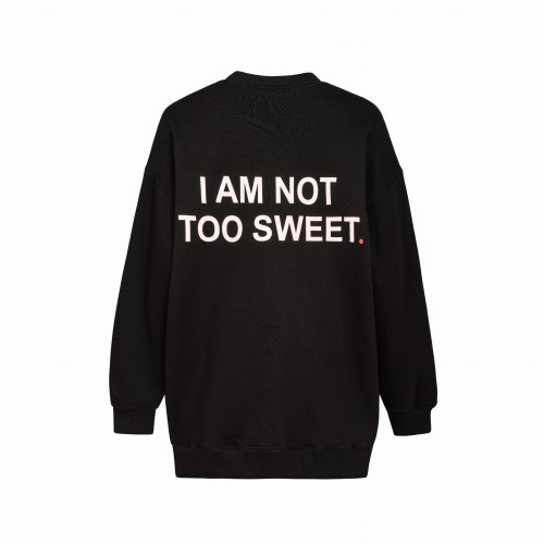 I M NOT TOO SWEET BLUZA OVERSIZOWA Z NAPISAMI