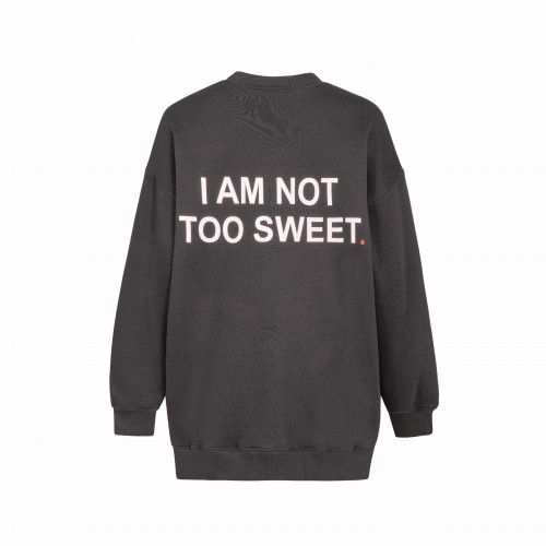 I M NOT TOO SWEET BLUZA OVERSIZOWA Z NAPISAMI